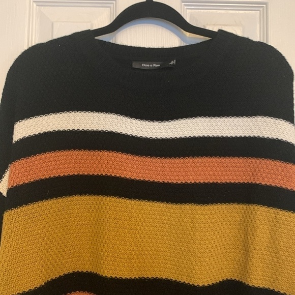 Doe & Rae Multi-Color Pullover Crew Neck Sweater Size L - Picture 2 of 8
